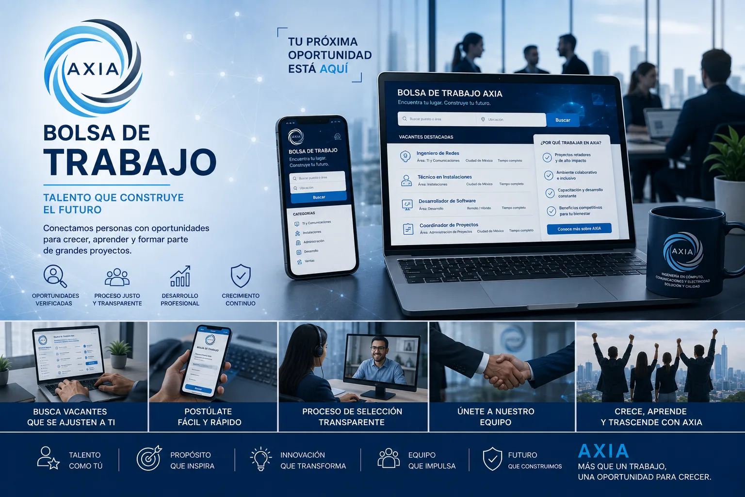 Bolsa de trabajo de Axia Comunicaciones