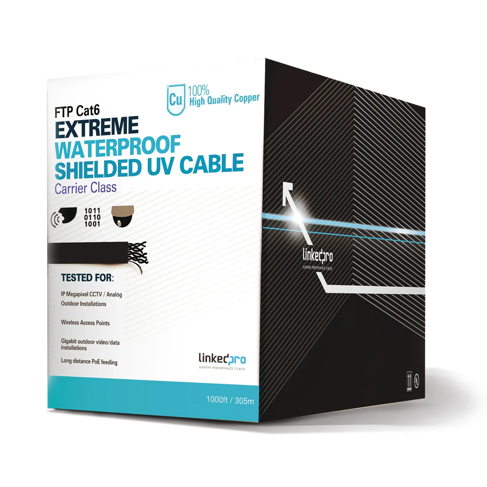 Bobina de Cable de 305 Metros (1000 Pies)